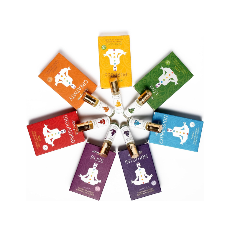 7 Chakra Essential Oil Blend Roll-On Gift Set - Chakra Lounge