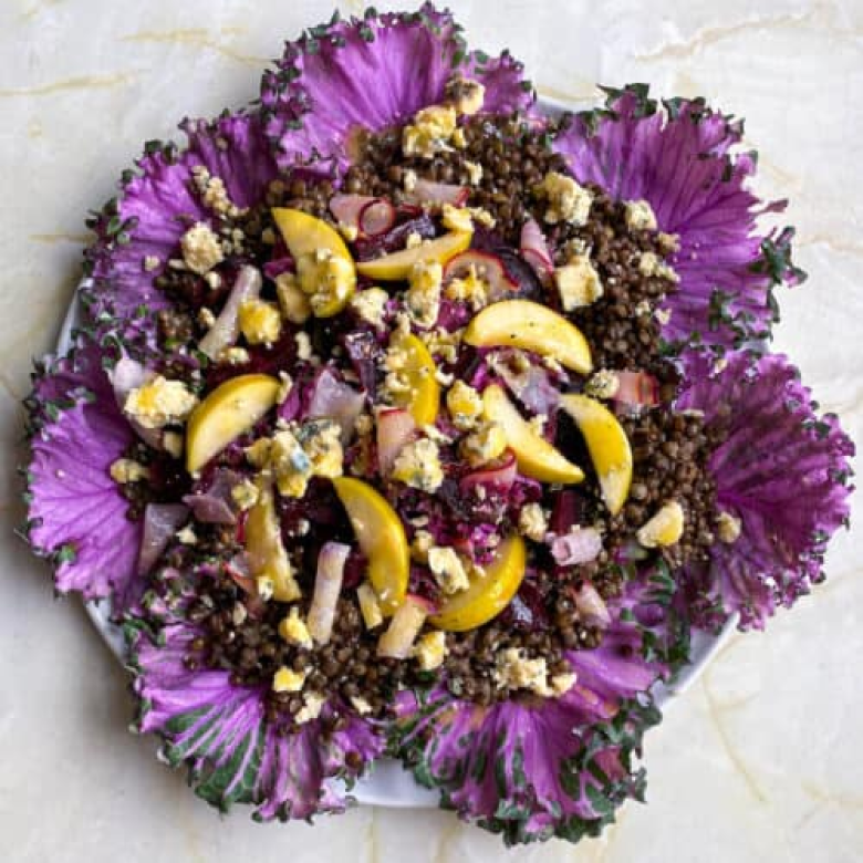 Purple Kale Salad