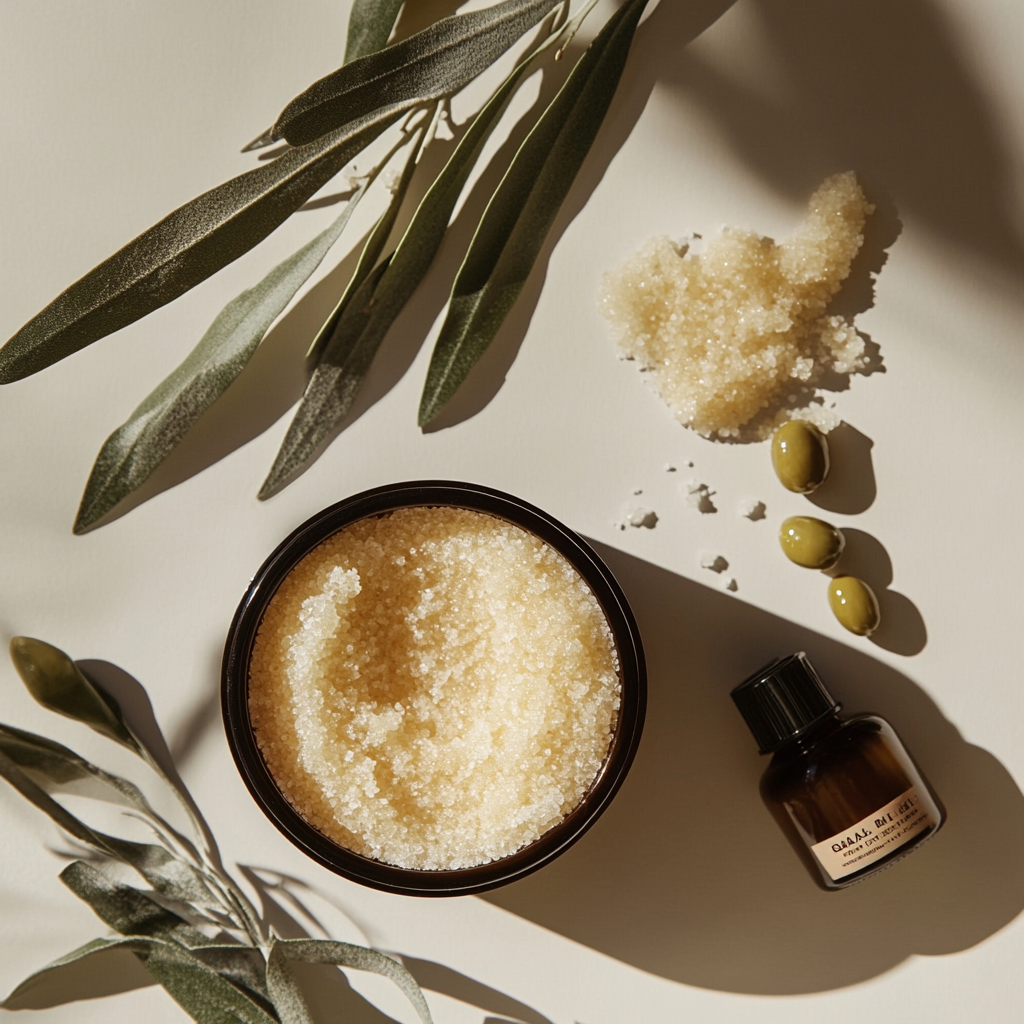 Dead Sea Salt & Aleppo Olive Exfoliating Scrub