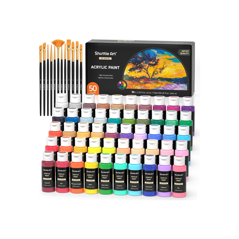 50 Colors Acrylic Paint Set