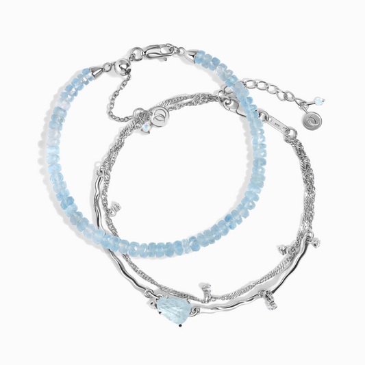 Aquamarine Bracelet Stack