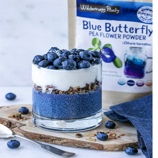 Blueberry Butterfly Pea Flower Parfait