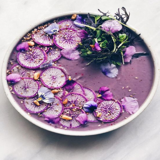 Purple Cauliflower Fennel Ginger Soup