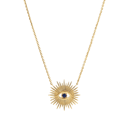 Sunburst Evil Eye Necklace