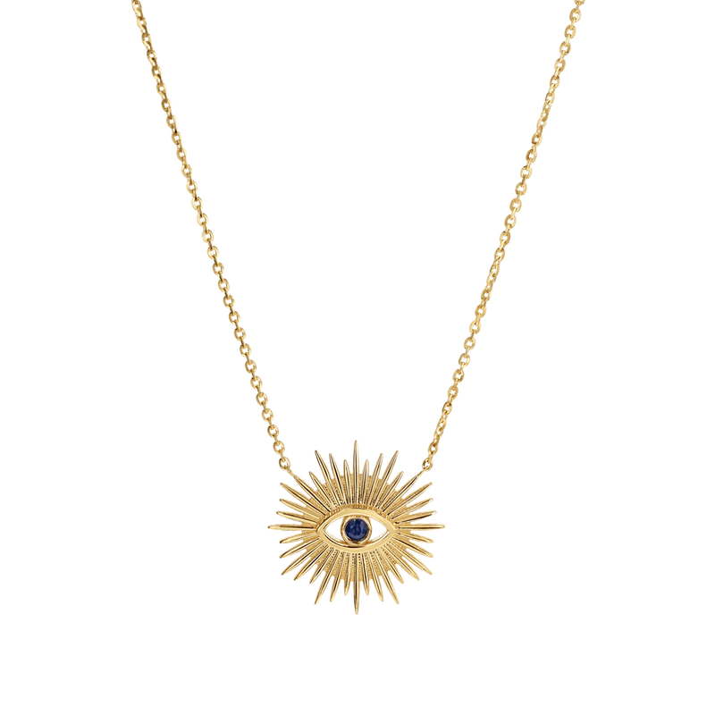 Sunburst Evil Eye Necklace