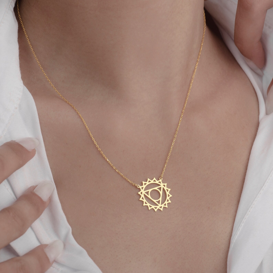 Gold Throat Chakra Necklace