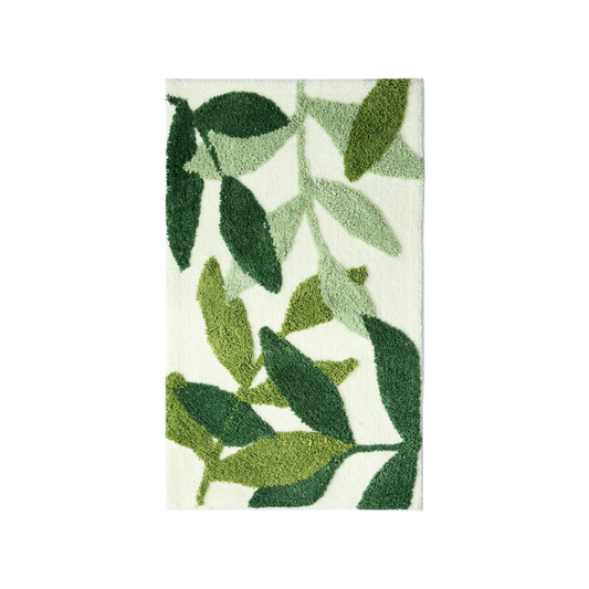 Green Leaves Non-Slip Bath Mat