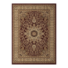 5x7 Burgundy Oriental Floral Area Rug - Chakra Lounge