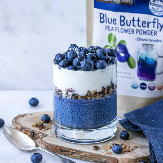 Blueberry Butterfly Pea Flower Parfait