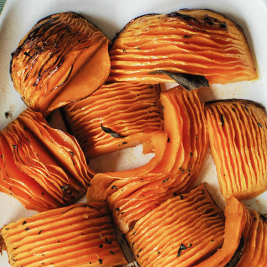 Hasselback Butternut Squash with Browned Butter