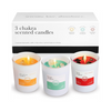 Abundance Chakra Candle Box Set with Crystals (3 Pieces) - Chakra Lounge