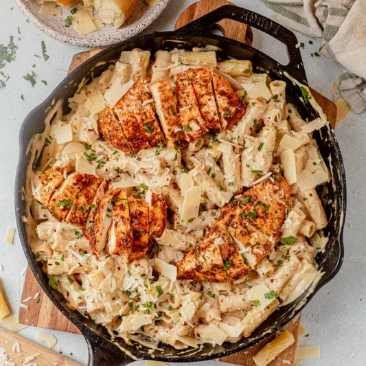 Garlic Parmesan Chicken Pasta