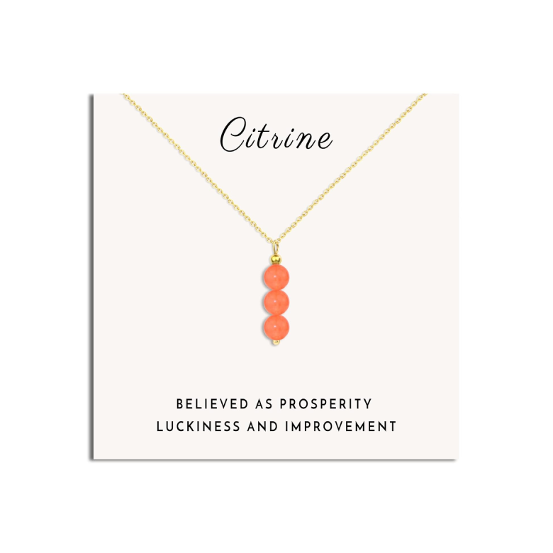 Citrine Crystal Necklace