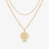 14K Gold Plated Coin Necklace