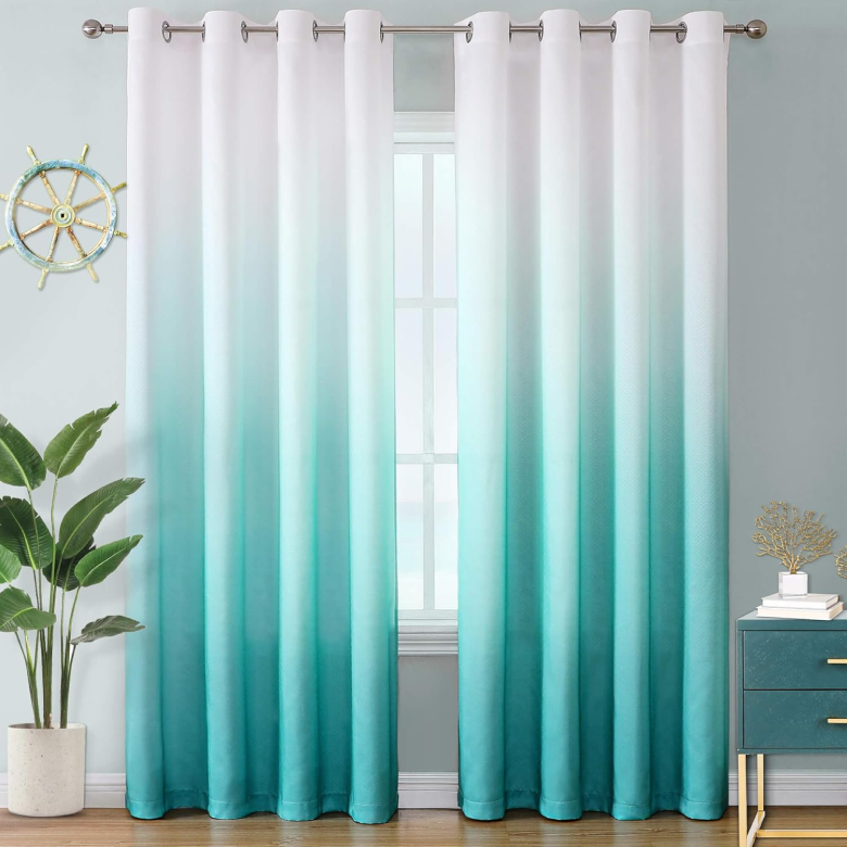 Turquoise Teal Curtains