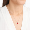 18" Ruby Round Cut Sterling Silver - Chakra Lounge