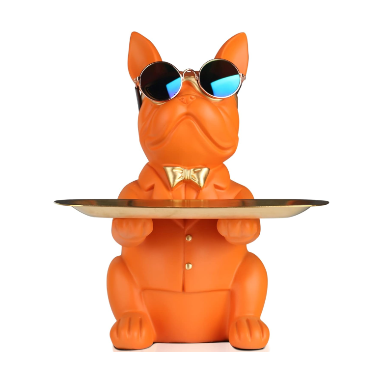 French Bulldog Resin Dish Tray