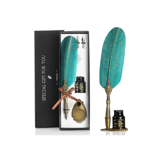 Feather Pen and Ink Set