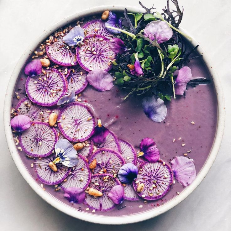 Purple Cauliflower Fennel Ginger Soup - Chakra Lounge