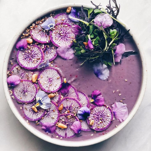 Purple Cauliflower Fennel Ginger Soup