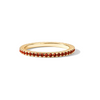 Garnet Stackable Ring 14K Gold Plated Sterling Silver - Chakra Lounge