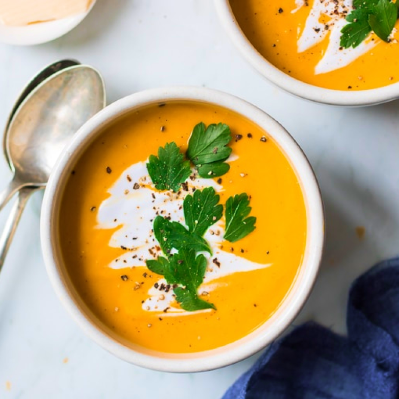 Coconut and Ginger Pumpkin Soup
