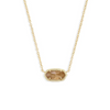 Gold Orange Citrine Quartz 14K Gold