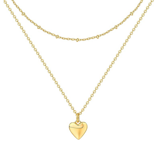 Layered Heart Necklace