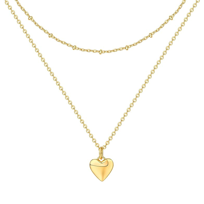Layered Heart Necklace