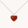 Red Heart Carnelian Necklace - Chakra Lounge