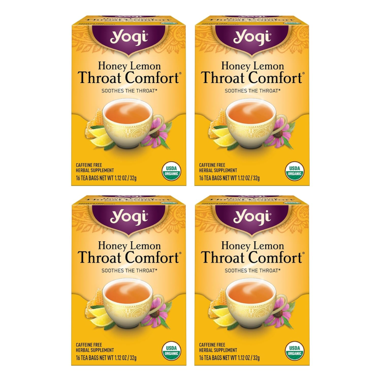 Honey Lemon Throat Comfort Tea (4 Packs)