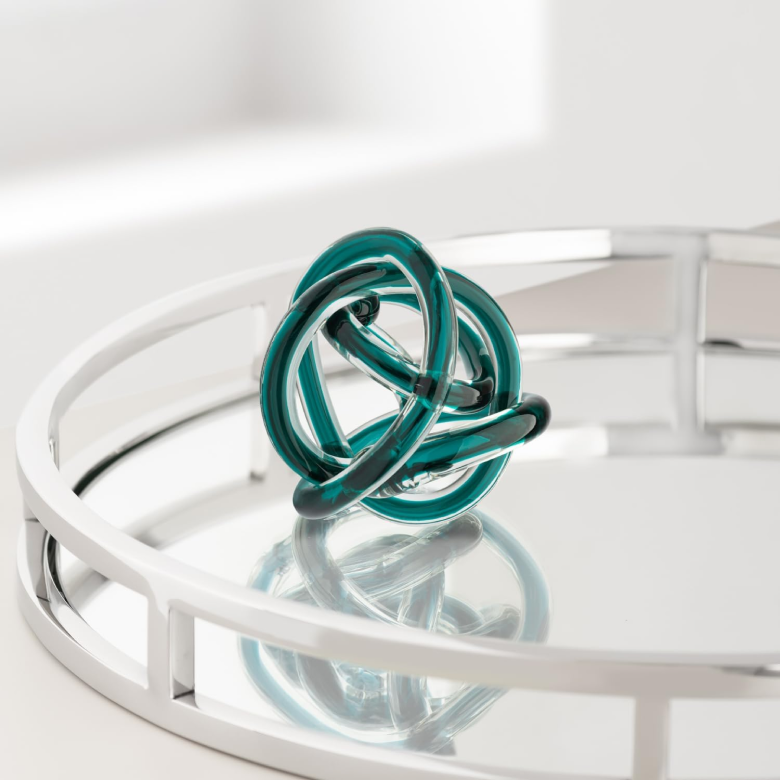 Infinity Knot Glass Sculpture