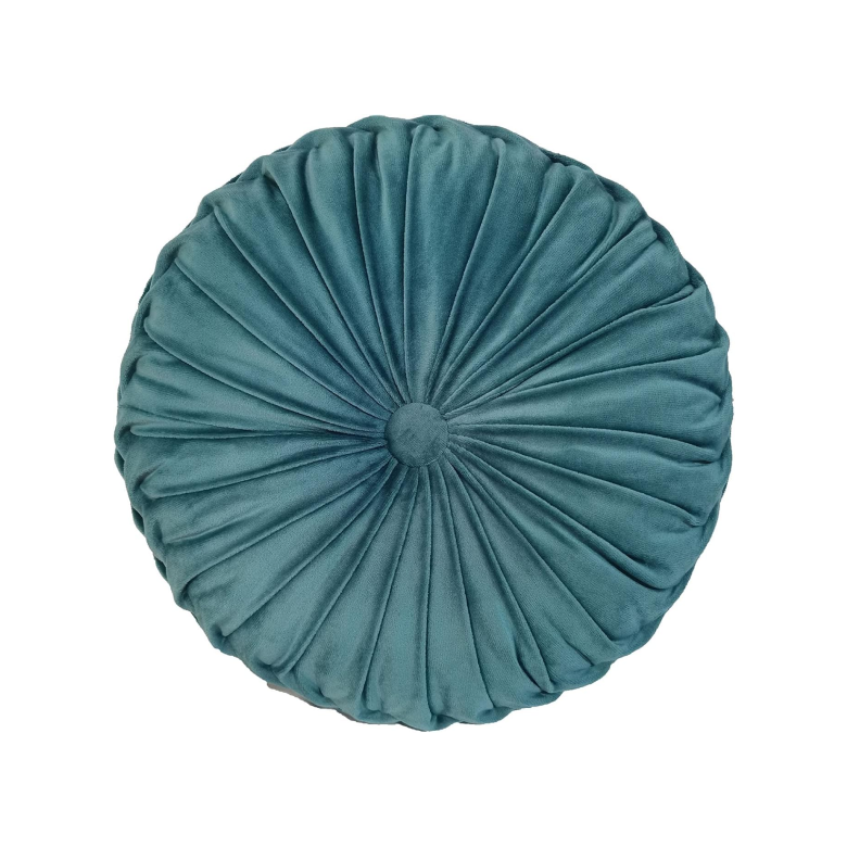 Pleated Round Pillow Cushion