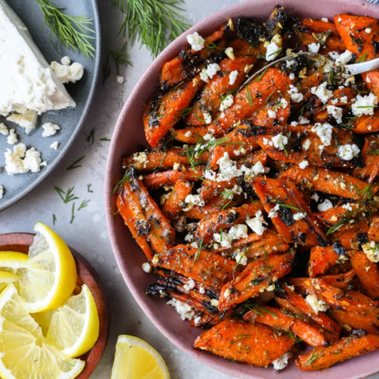 Lemon Dijon Roasted Carrots