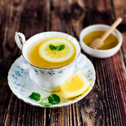 Lemon Ginger Cinnamon Tea With Honey