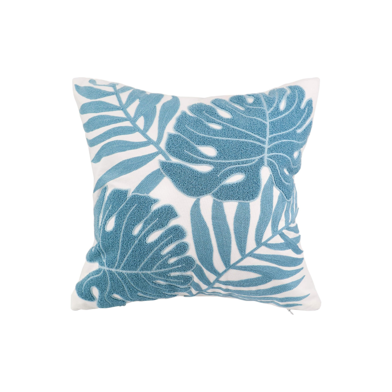 Turquoise Cotton Pillow Cover 45x45