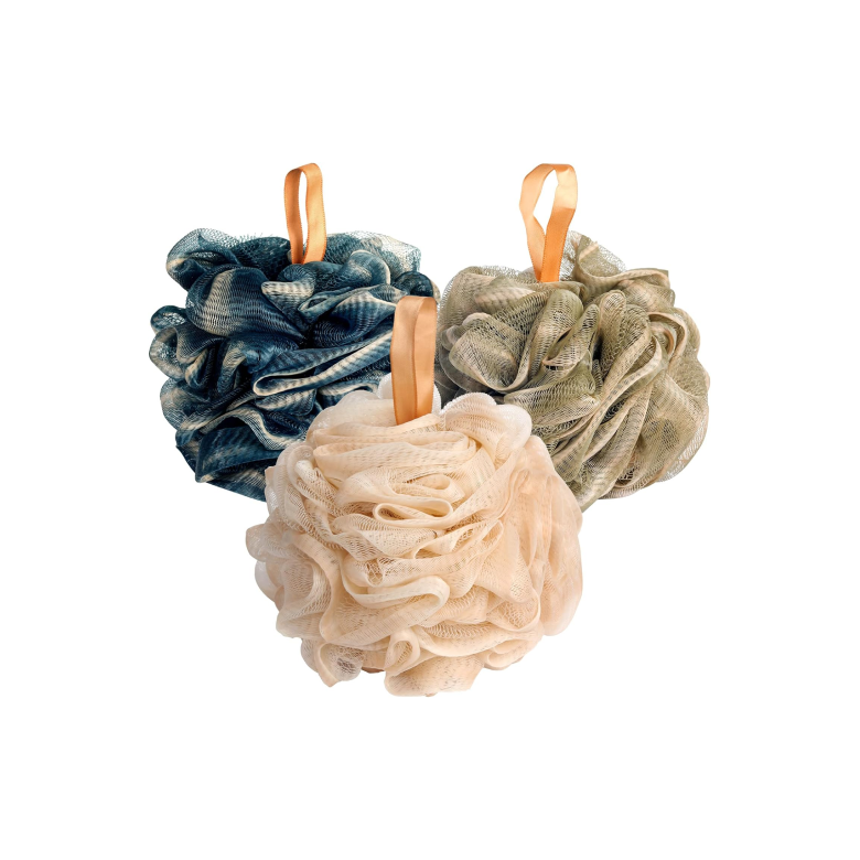 3-Pack Loofah Body Scrubbers