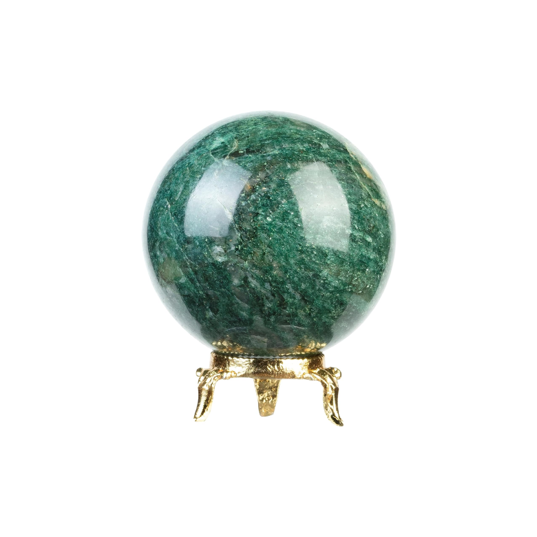 45mm Green Aventurine Stone Sphere with Stand