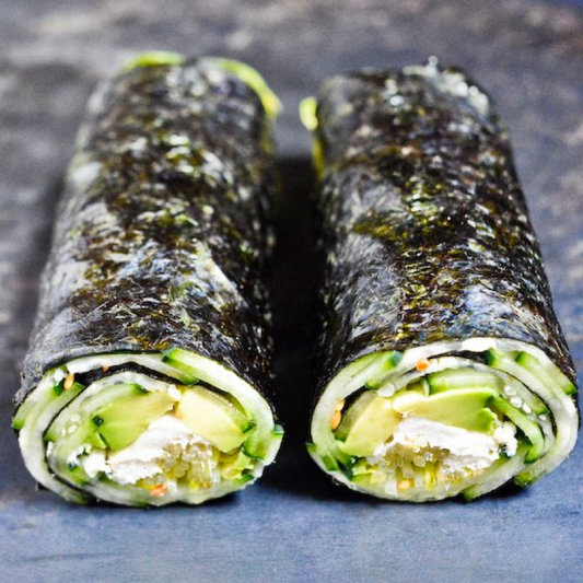 Nori Roll with Cucumber and Avocado