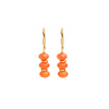 Carnelian 14k Gold Plated Hook Earrings