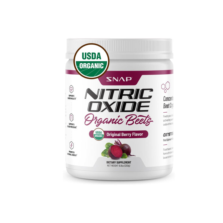 Snap Supplements Organic Beet Root Powder, Nitric Oxide Booster, 250g