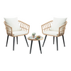 Outdoor Wicker Bistro Chair Set - Chakra Lounge