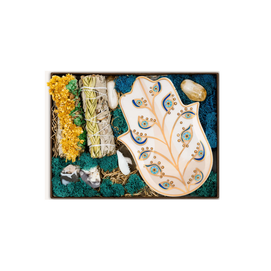 Peaceful State - Hamsa & Sweetgrass Sage Box