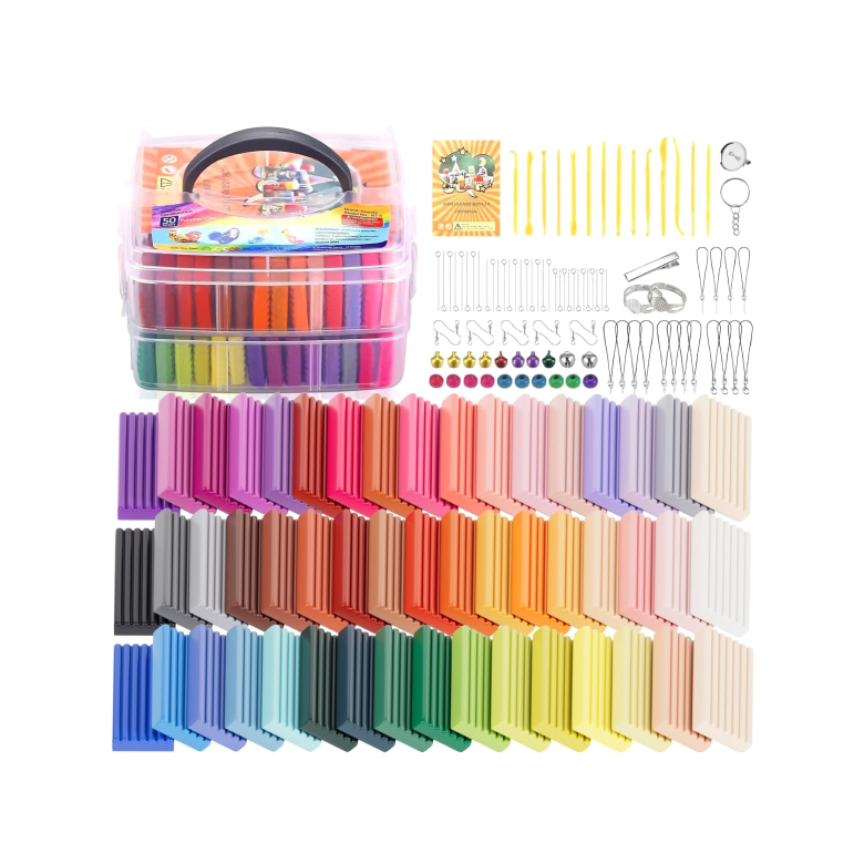 50 Colors Polymer Clay Kit