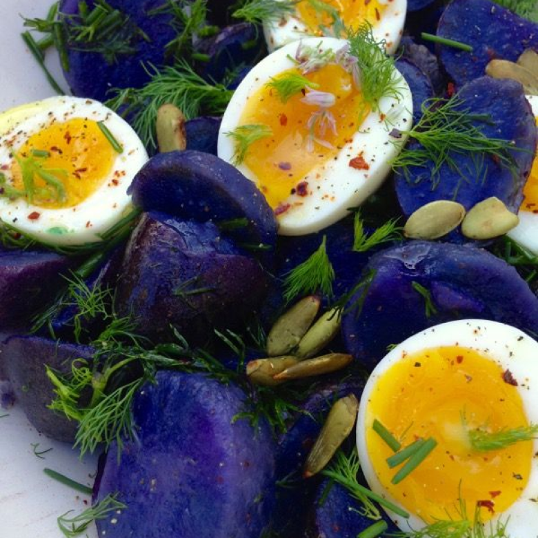 Purple Potato Salad