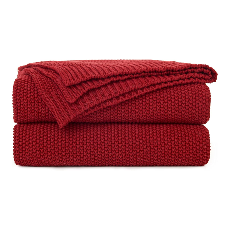 Burgundy Cotton Blanket