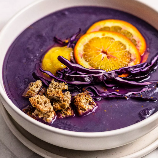 Red Cabbage Soup with Orange Sauce