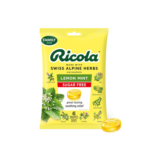 Ricola Sugar Free Lemon Mint Throat Drops