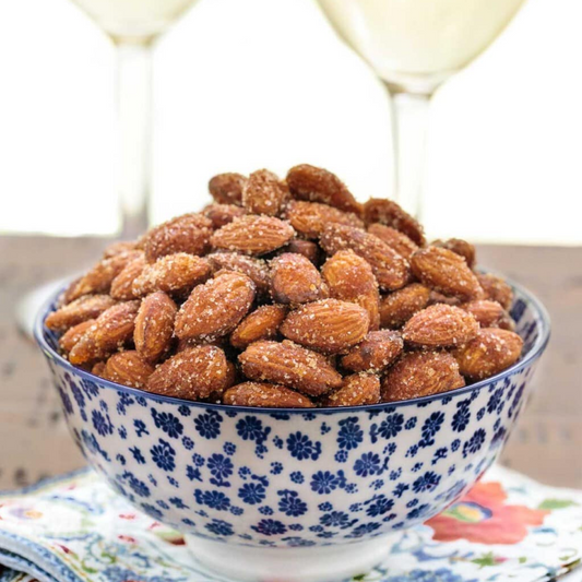 Sweet and Spicy Roasted Almonds