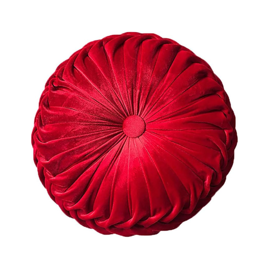 Velvet Round Throw Pillow